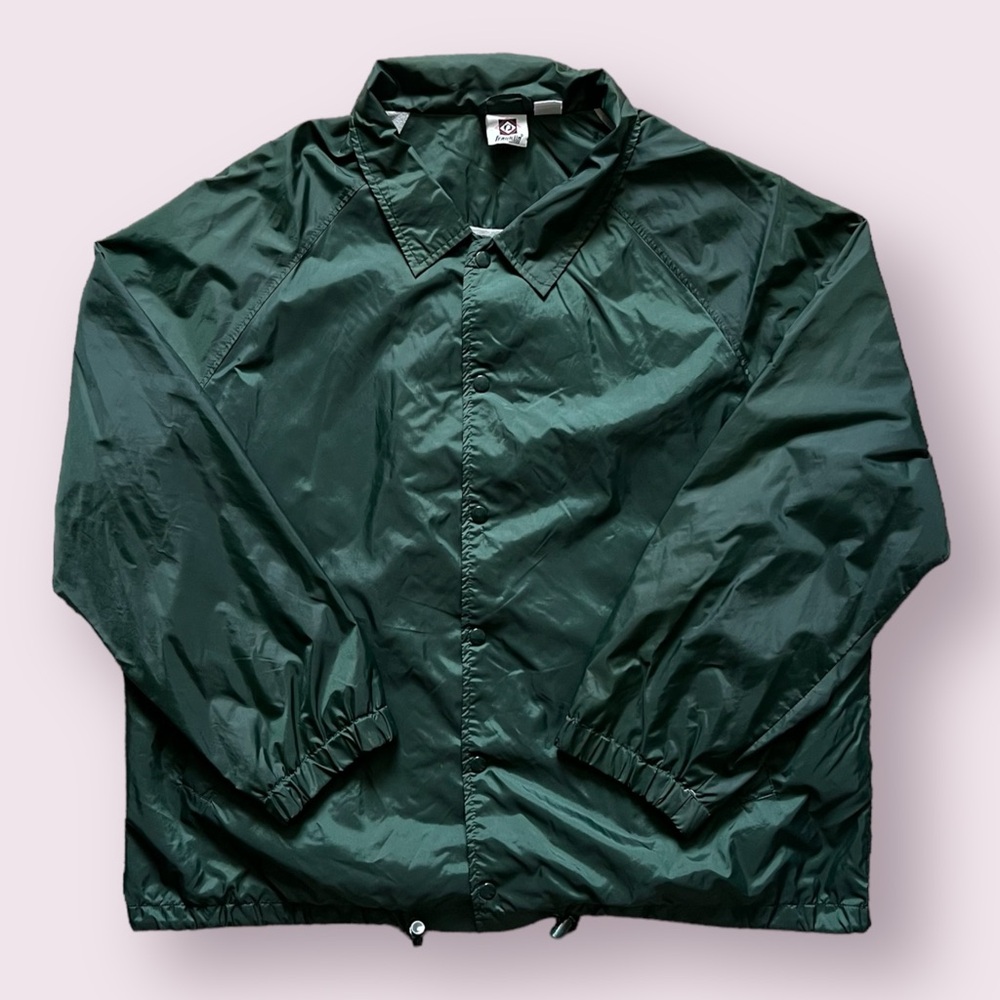 Vintage Franklin Sports Lined Windbreaker Jacket - Forest Green